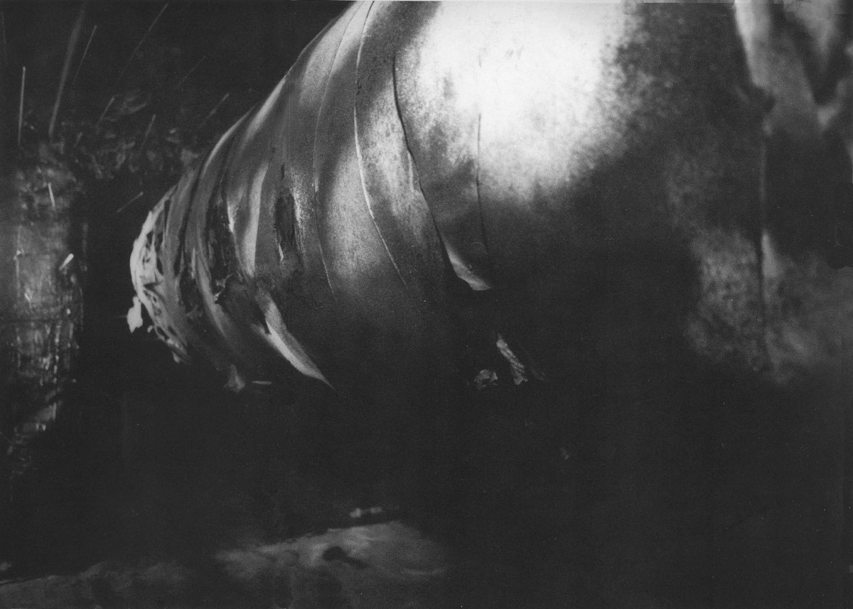 Zeppelin installation, photo by Dimitris Tragkas, 1993