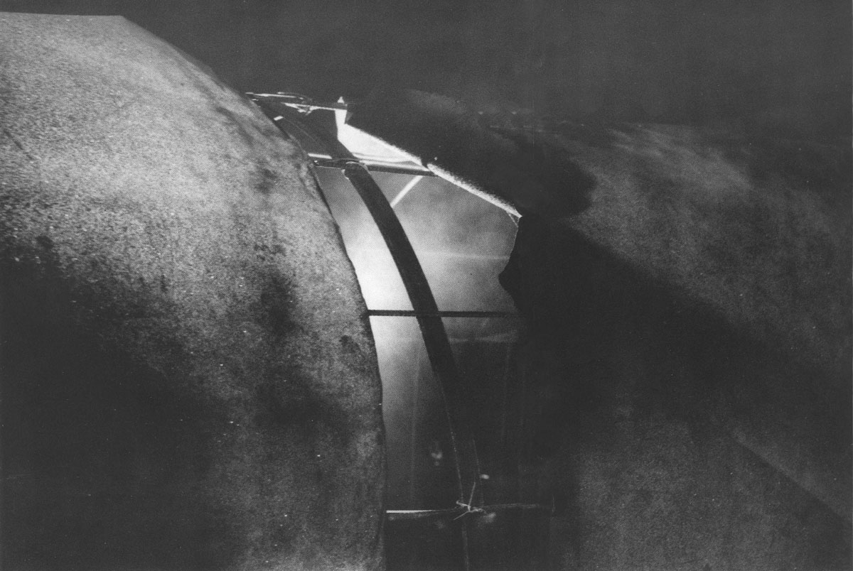 Zeppelin installation, photo by Dimitris Tragkas, 1993