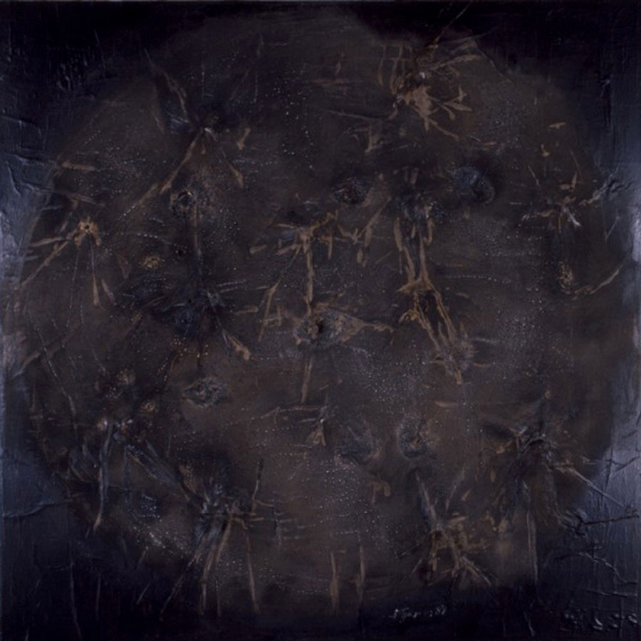Philolaus Game, 1989, mixed media on canvas, 180x180cm