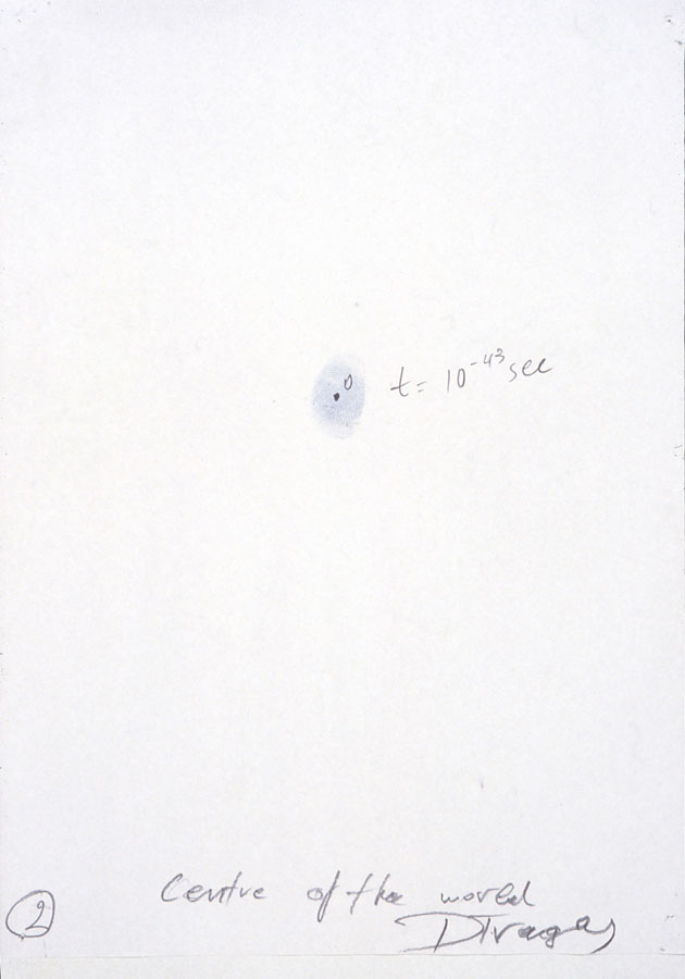 Centre of the World 1997, pencil on paper, 550x550x550cm