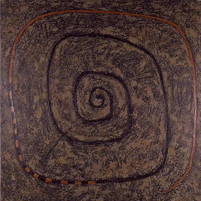 Earth-1987-mixed-media-on-canvas-180x180-cm-1
